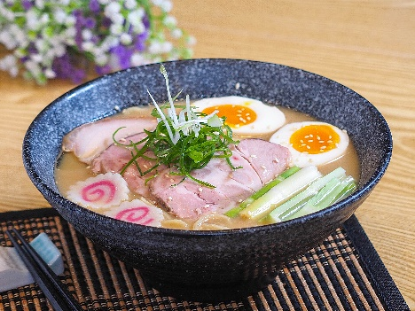 Photo of bowl of Tonkatsu Ramen in Japanese restaurant in Melbourne